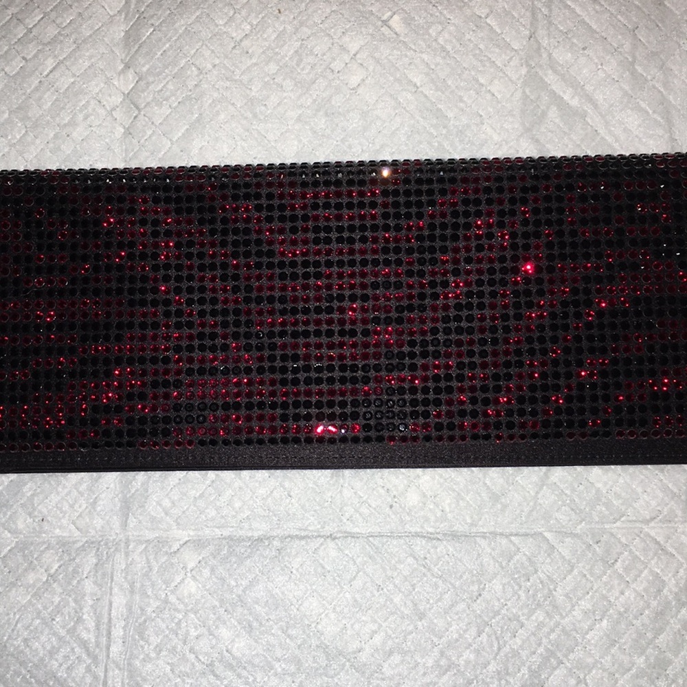 Escada black and red crystal clutch - Picture 3 of 8